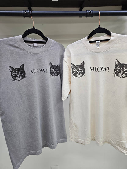 Two Cat Meow Graphic Tee