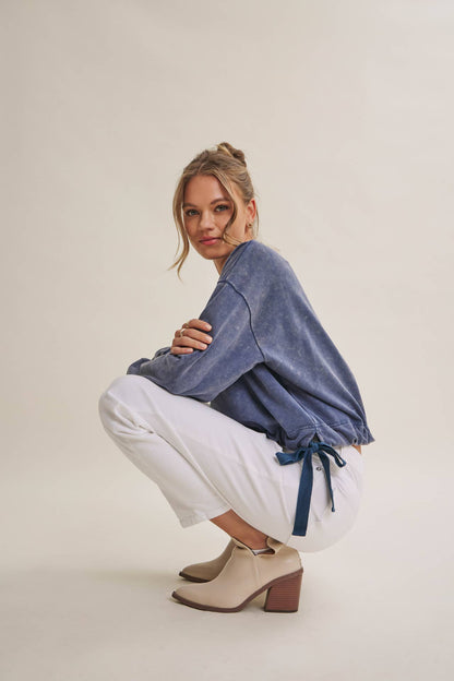 Soft Faded Mineral Wash Sweatshirt