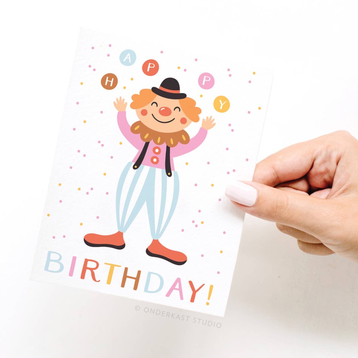 Happy Birthday! Clown Greeting Card