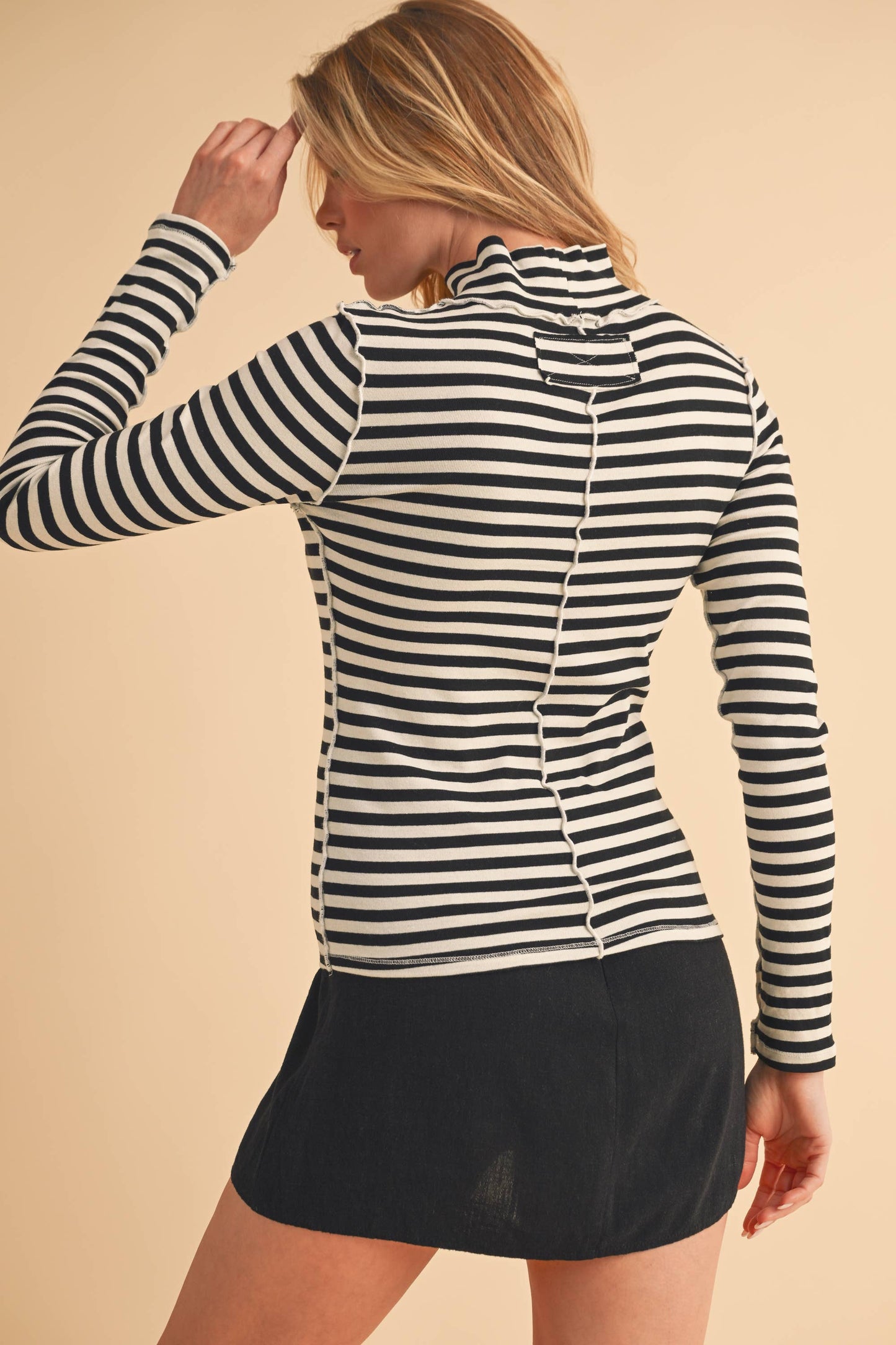 Tarah Mock Neck Top