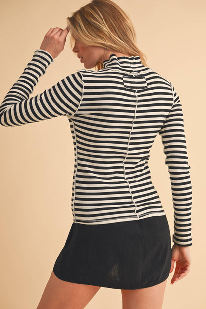 Tarah Mock Neck Top