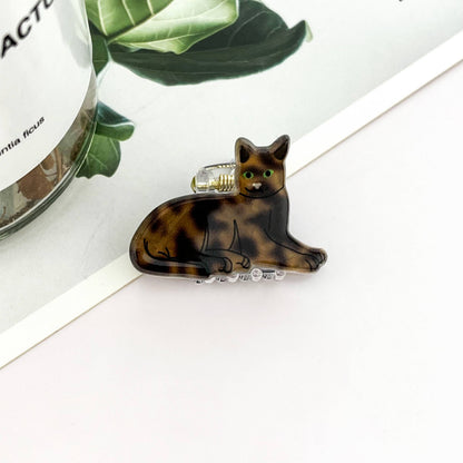 Mini Cute Kitten Claw Clip