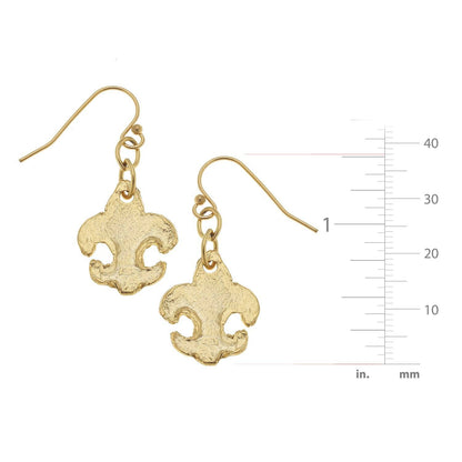 Small Fleur-de-lis Earrings
