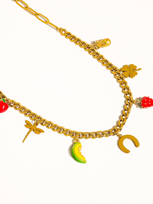 Marinha Fruit and Charms Necklace