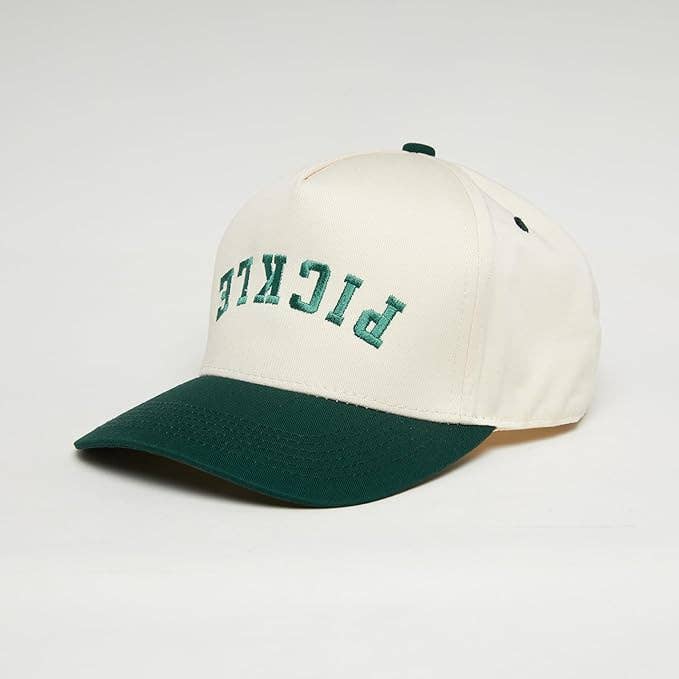 2-Tone Embroidered Cap - Pickle - Green/Beige