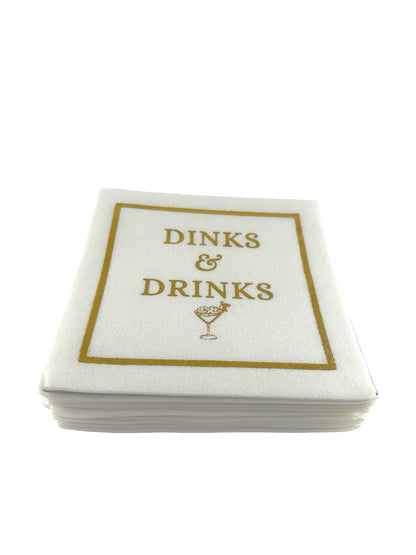 Dinks & Drinks Linen-Feel Cocktail Napkins