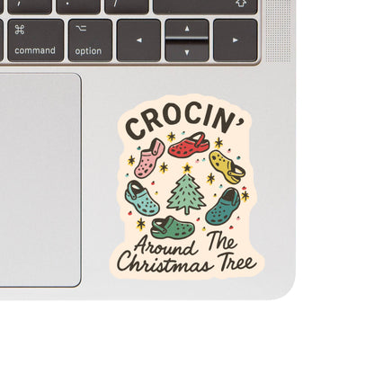 Holiday Christmas Tree Shoe Sticker