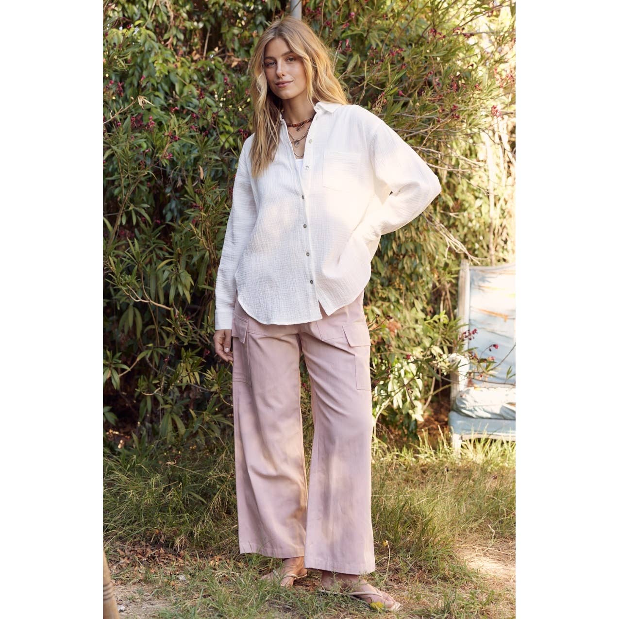 Cotton Twill Cargo Pants