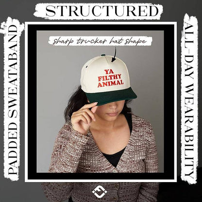 2-Tone Cap - Ya Filthy Animal - Green/Beige