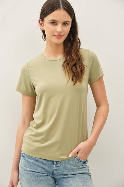 Bamboo Basic Round Neck T-Shirt