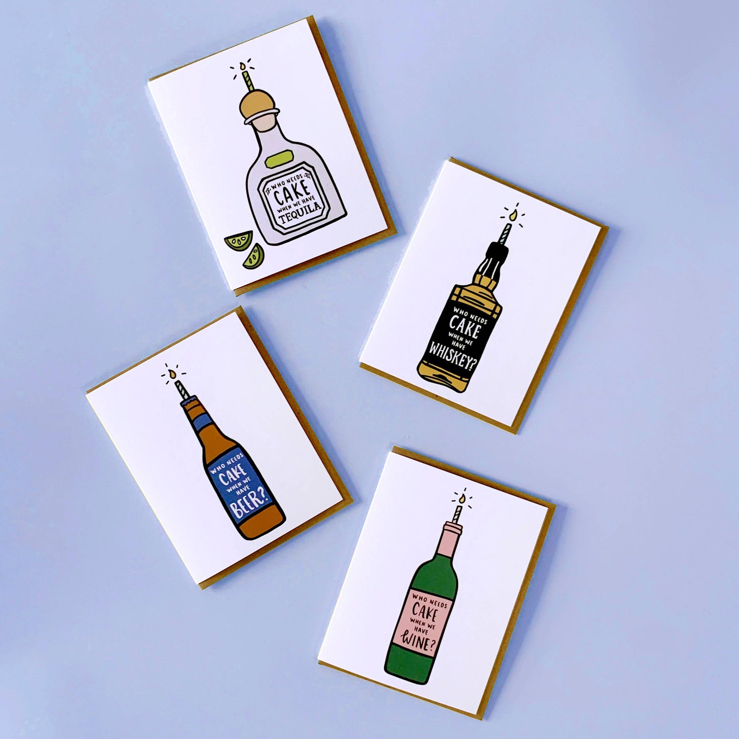 Cake Tequila Birthday Card
