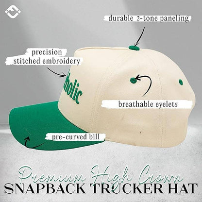 2-Tone Cap - Pickleholic - Kelly Green/Beige