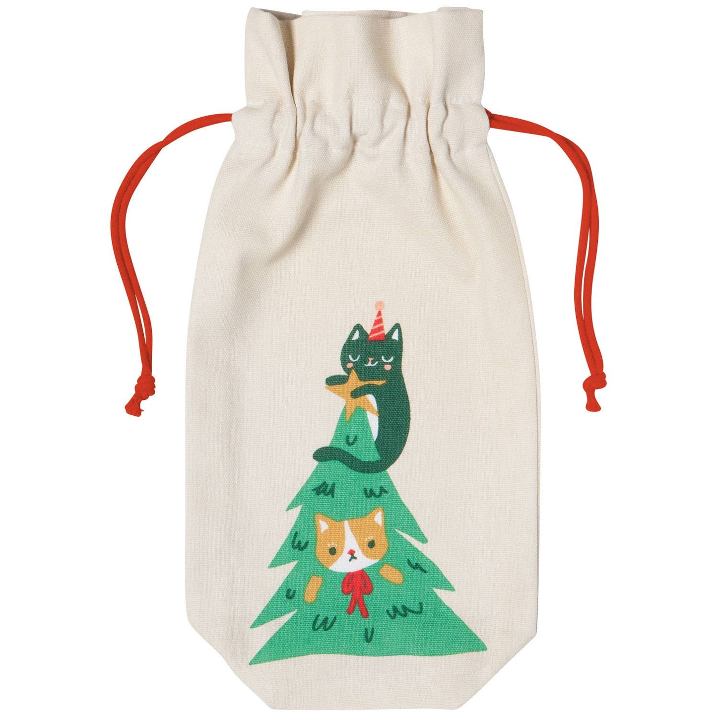 Let it Meow Christmas Wine Bags Set of 2