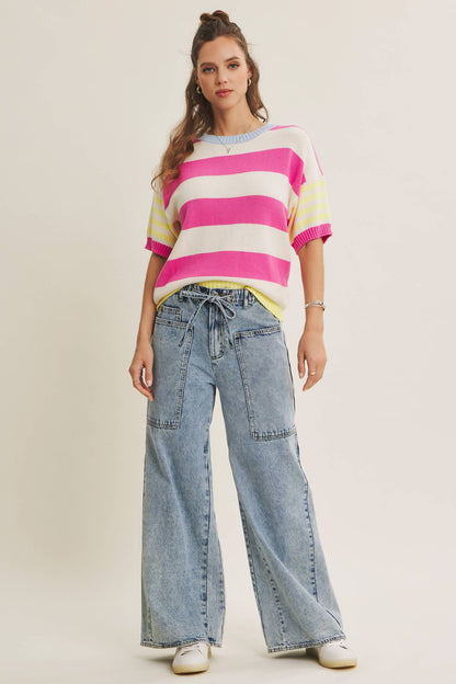 Ease and Grace Wide Leg Jeans