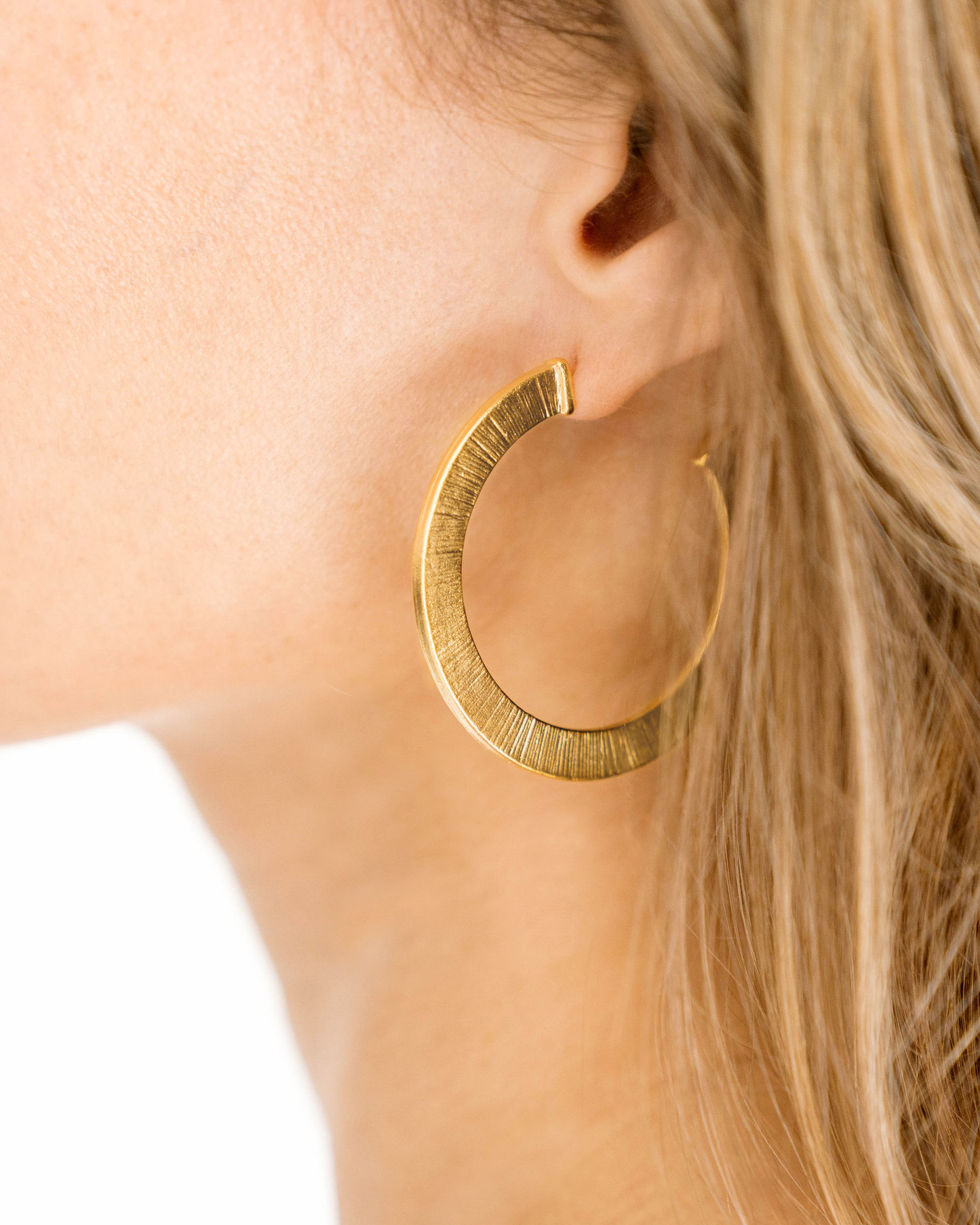 Textured Classic Hoops