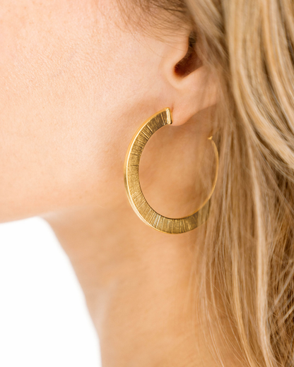 Textured Classic Hoops