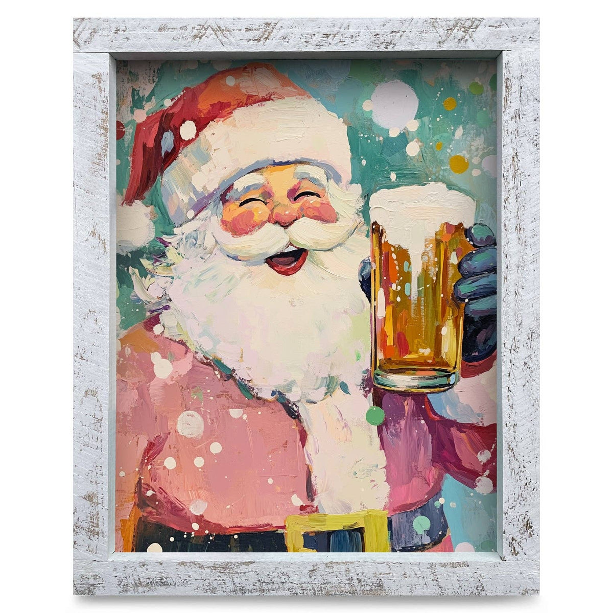 Cheers Santa! Framed Wall Art Print