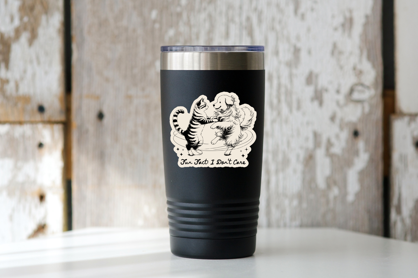 Fun Fact: I Don't Care Sticker