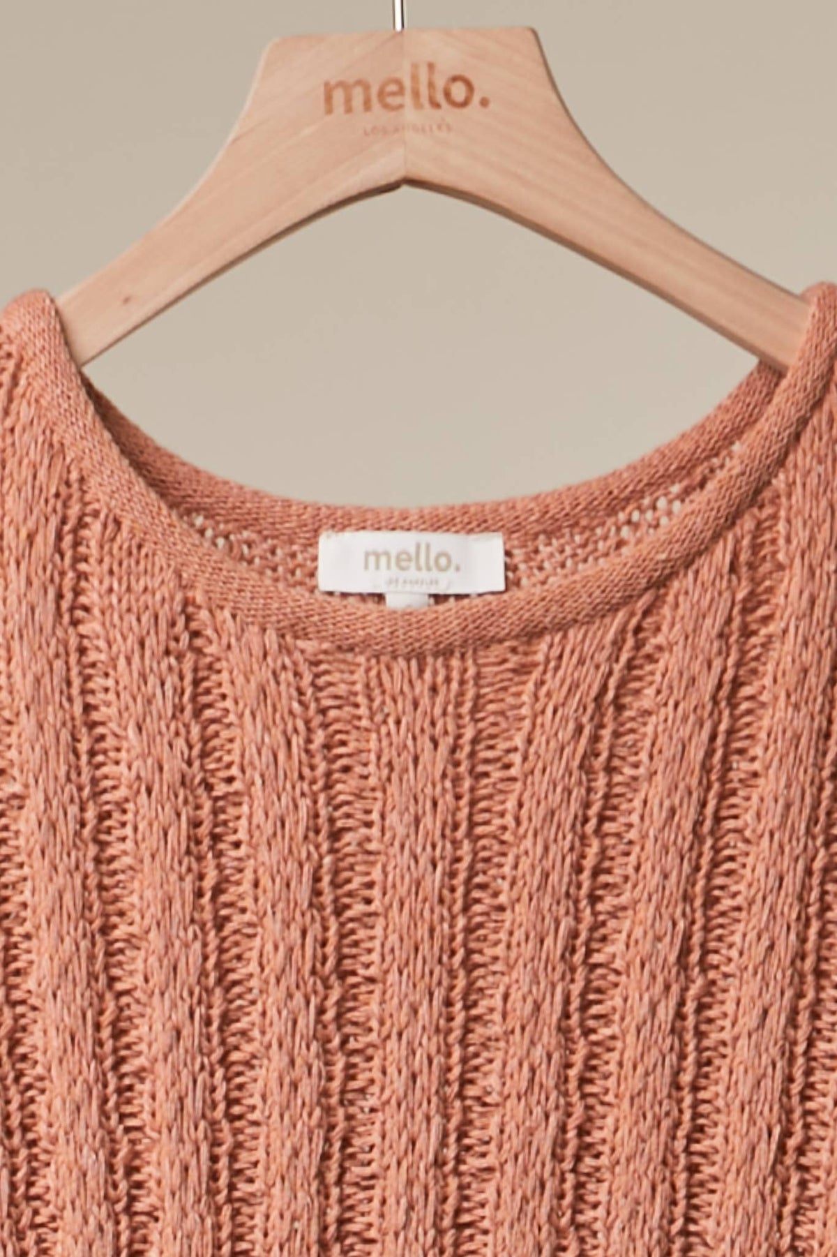Relaxed Fit Rib Knit Pocket Sweater
