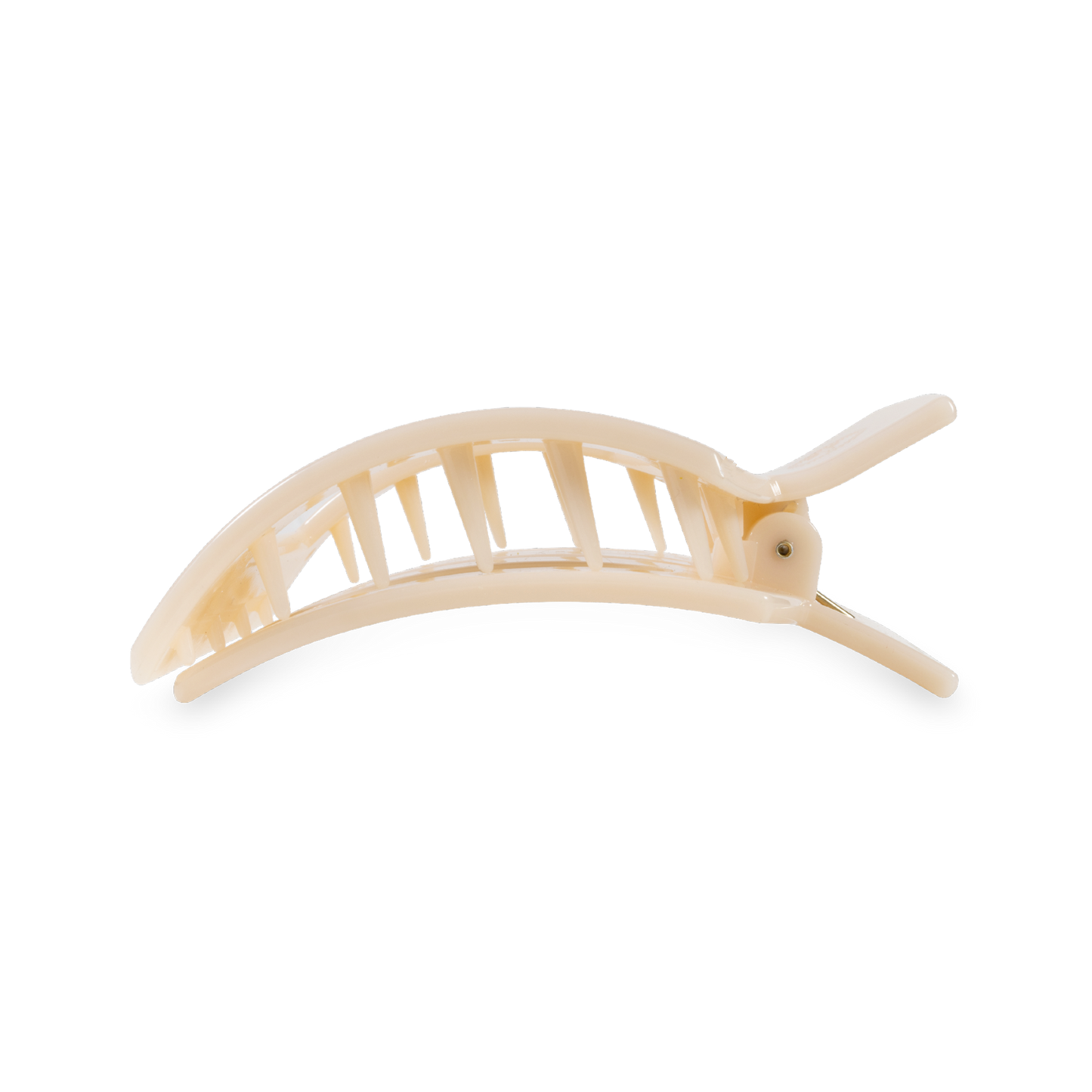 Flat Square Clip | Medium | Almond Beige