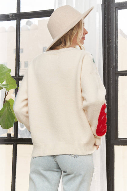 Berry Knit Button Up Cardigan