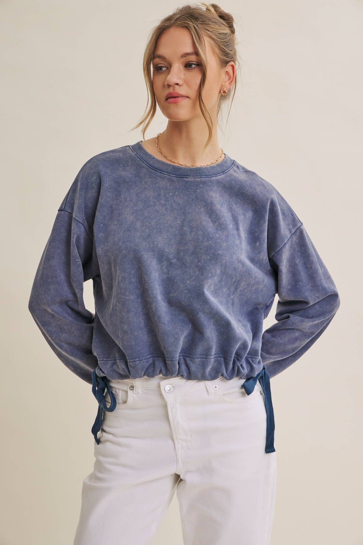 Soft Faded Mineral Wash Sweatshirt