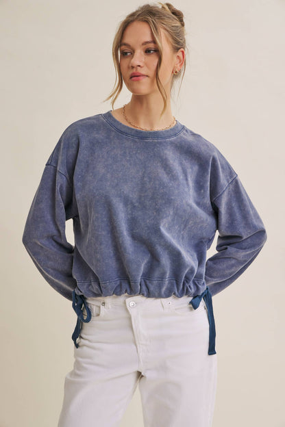 Soft Faded Mineral Wash Sweatshirt