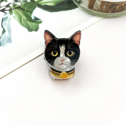 Mini Cat Print Claw Clip