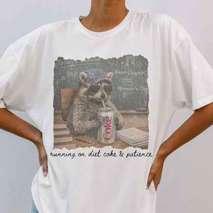 Raccoon Feral Teacher Tee