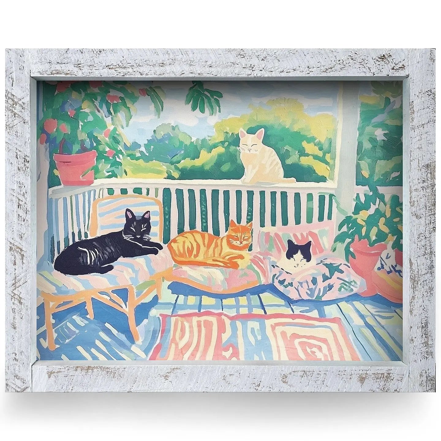 Cute Porch Cats