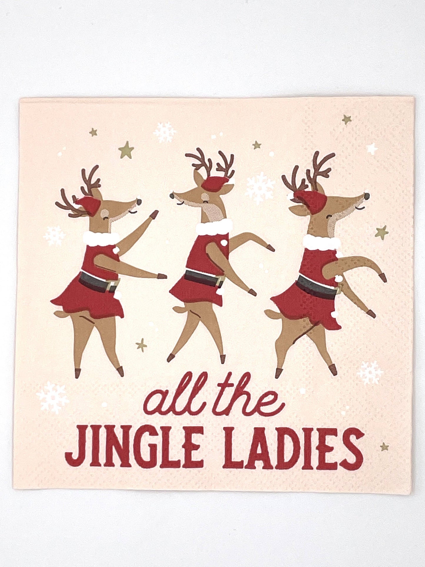 Funny Christmas Cocktail Napkins | Jingle Ladies