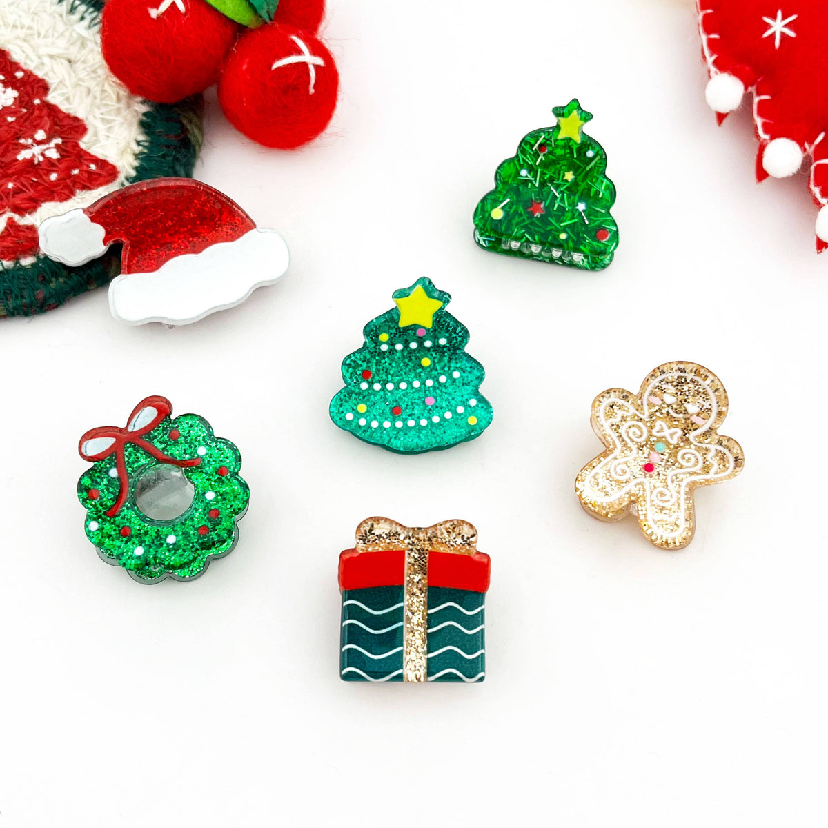 Mini Christmas Claw Clip