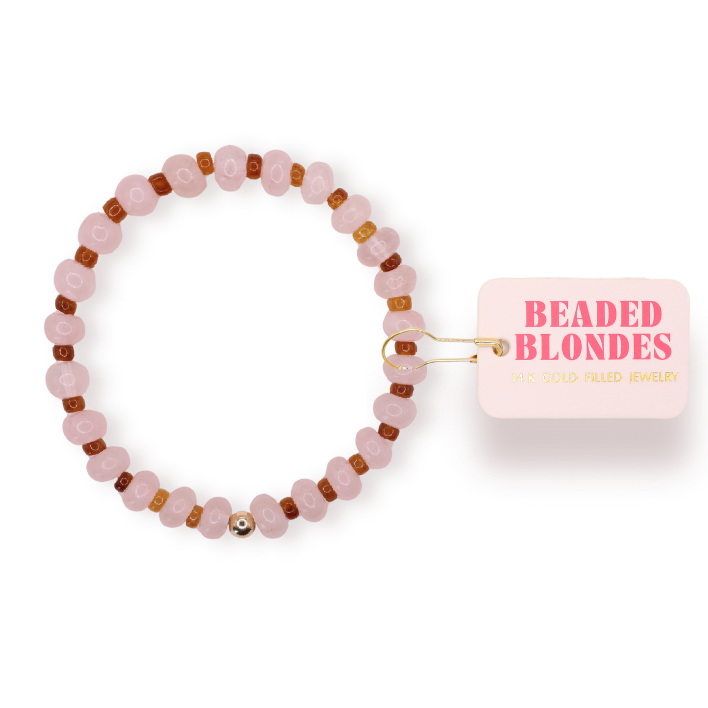Caroline Bracelet in Pink and Brown