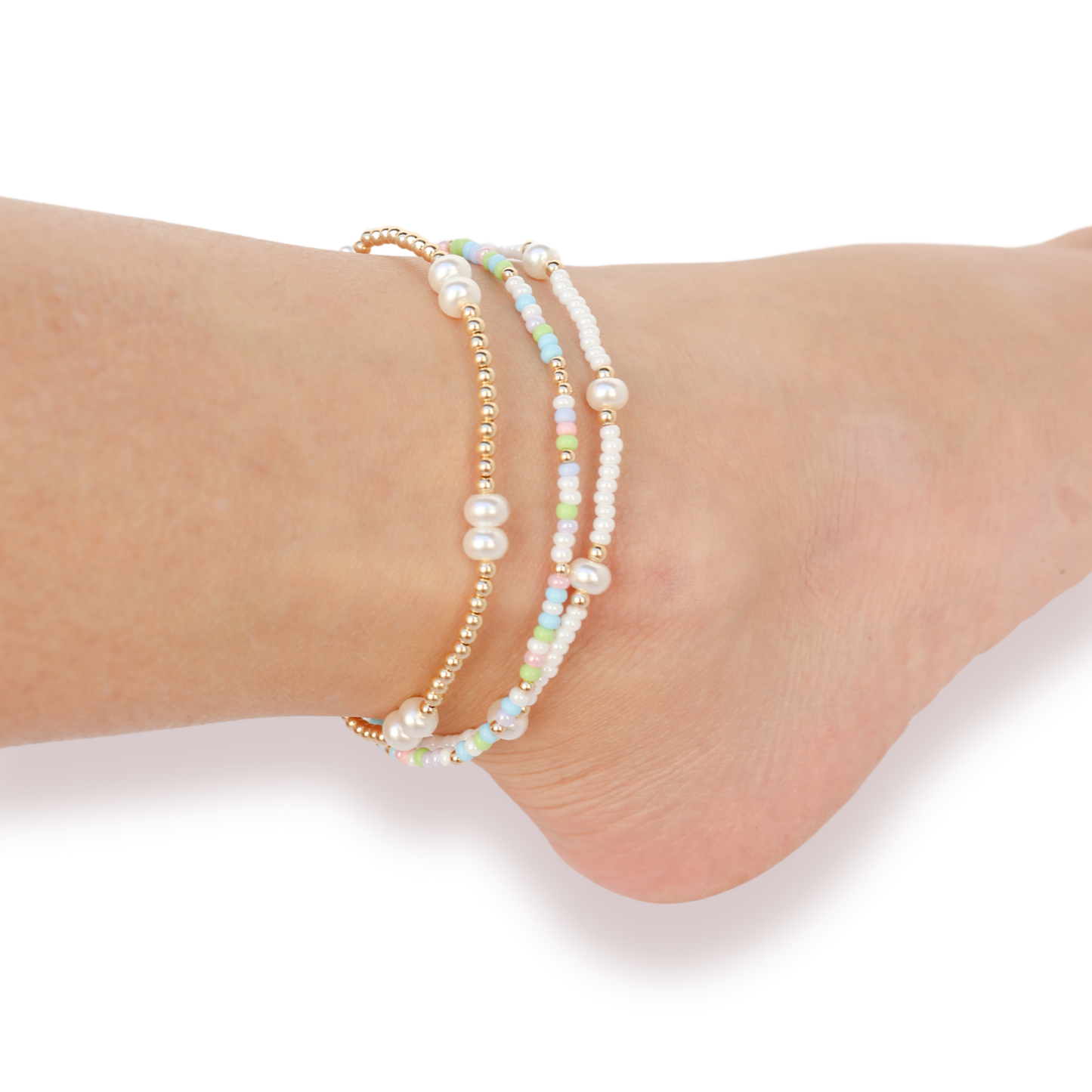 White Pearl Anklet