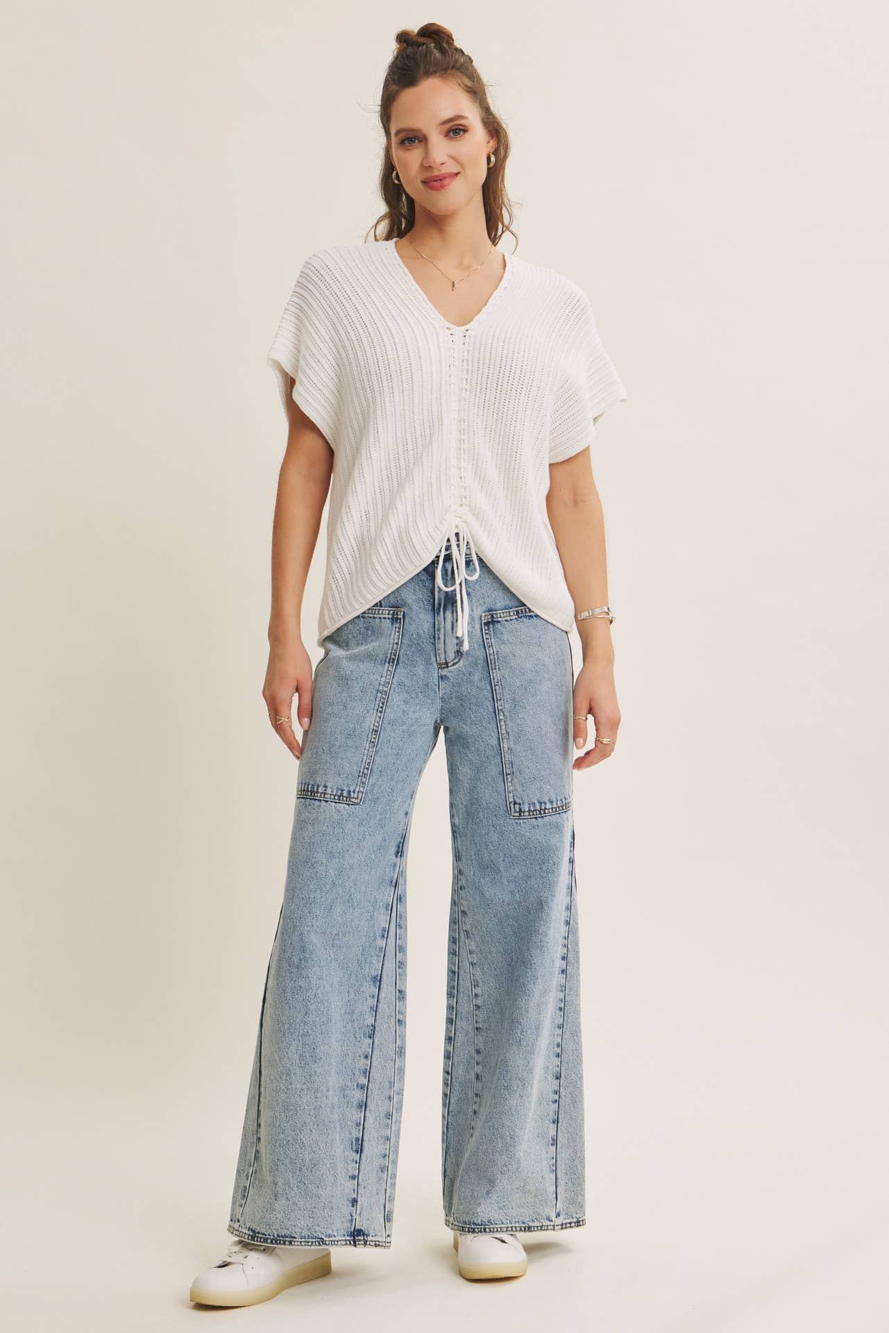 Ease and Grace Wide Leg Jeans