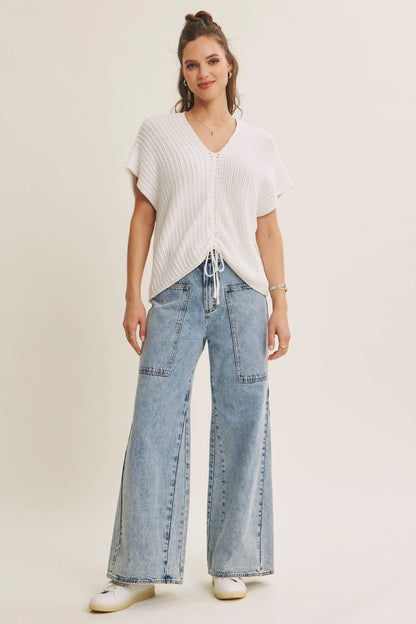Ease and Grace Wide Leg Jeans