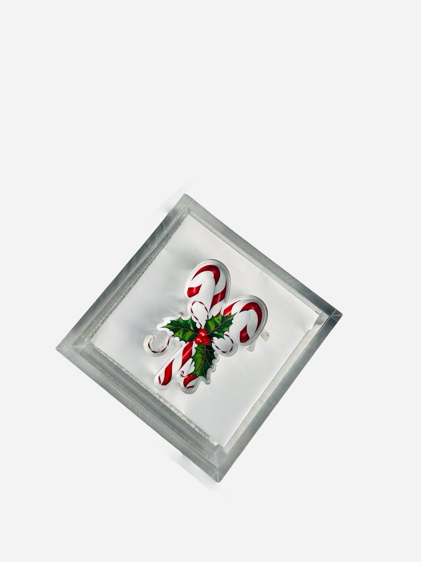 Candy Cane Acrylic Napkin Weight