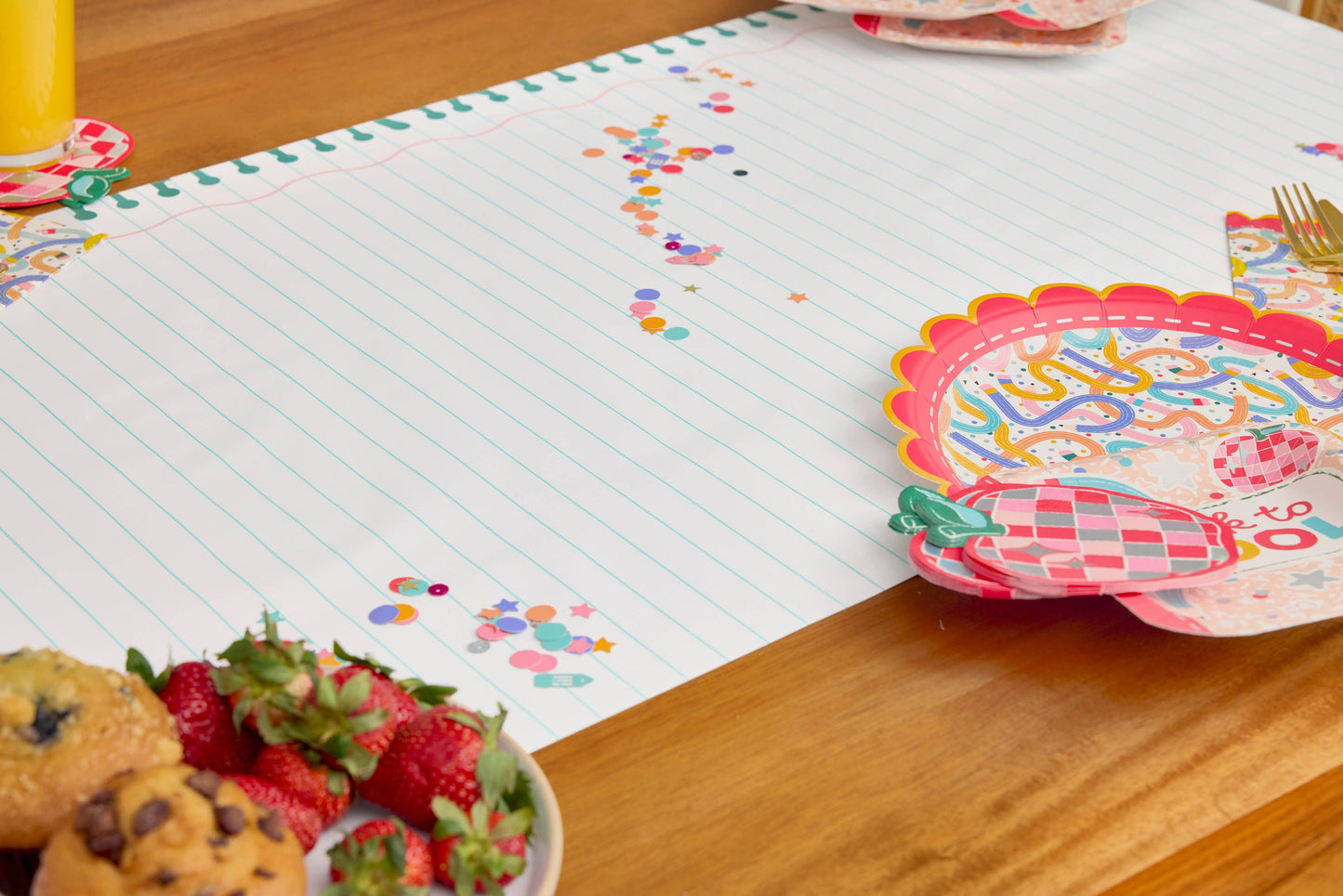 'Write On! Paper Table Runner with Stickers
