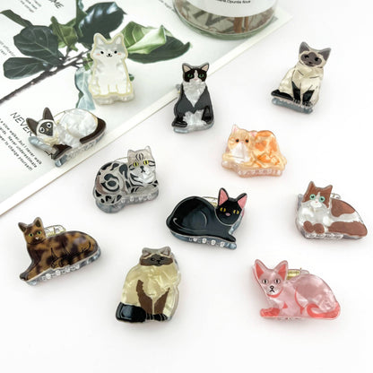 Mini Cute Kitten Claw Clip