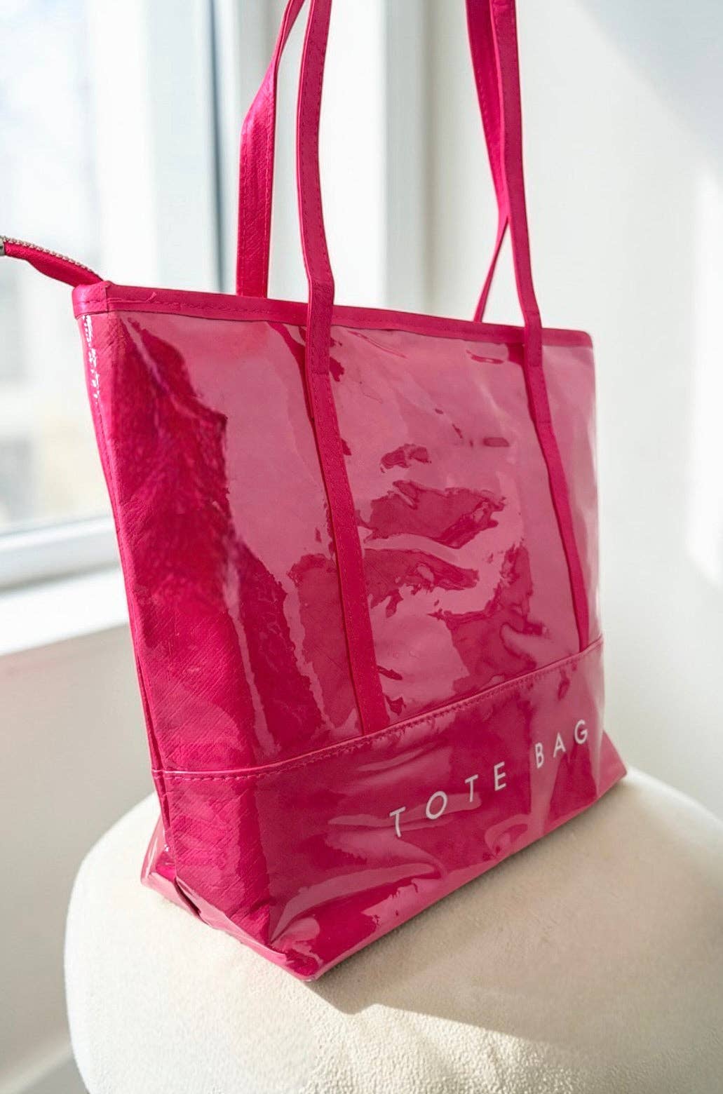 Hot Pink Shoulder Strap TOTE BAG