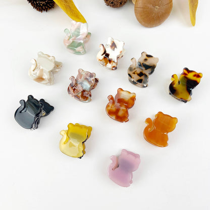Mini Cute Cat Hair Claw Clip
