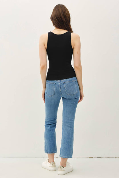 Basic Full Length V-Neck Tank