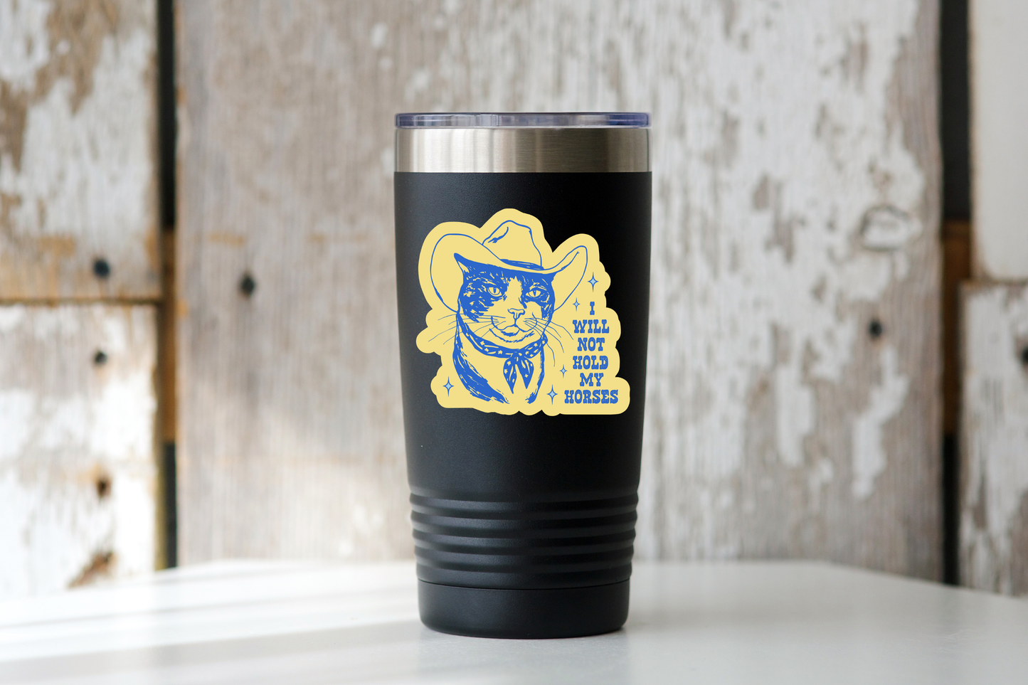 I Will Not Hold My Horses Sticker