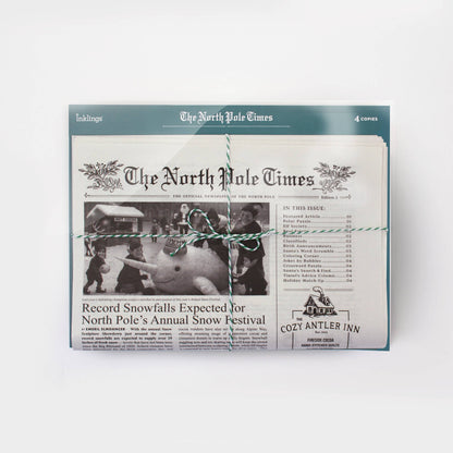 4pk North Pole Times - Newspaper and Gift Wrap