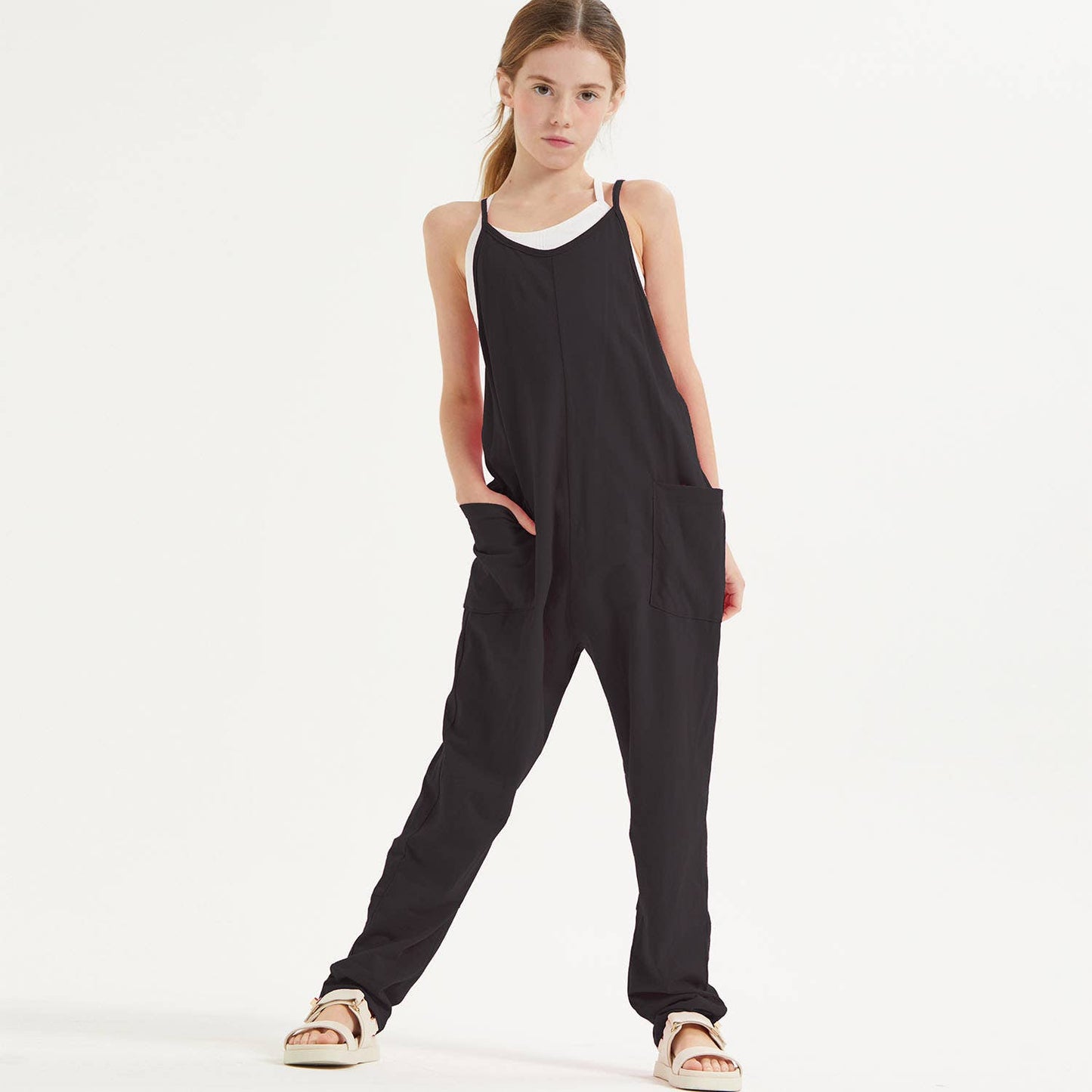 Girls Sleeveless Jumpsuit