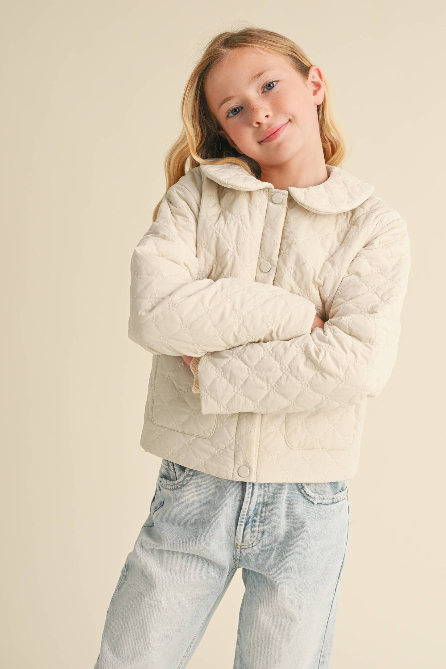 Tween Girls Drop Shoulder Jacket