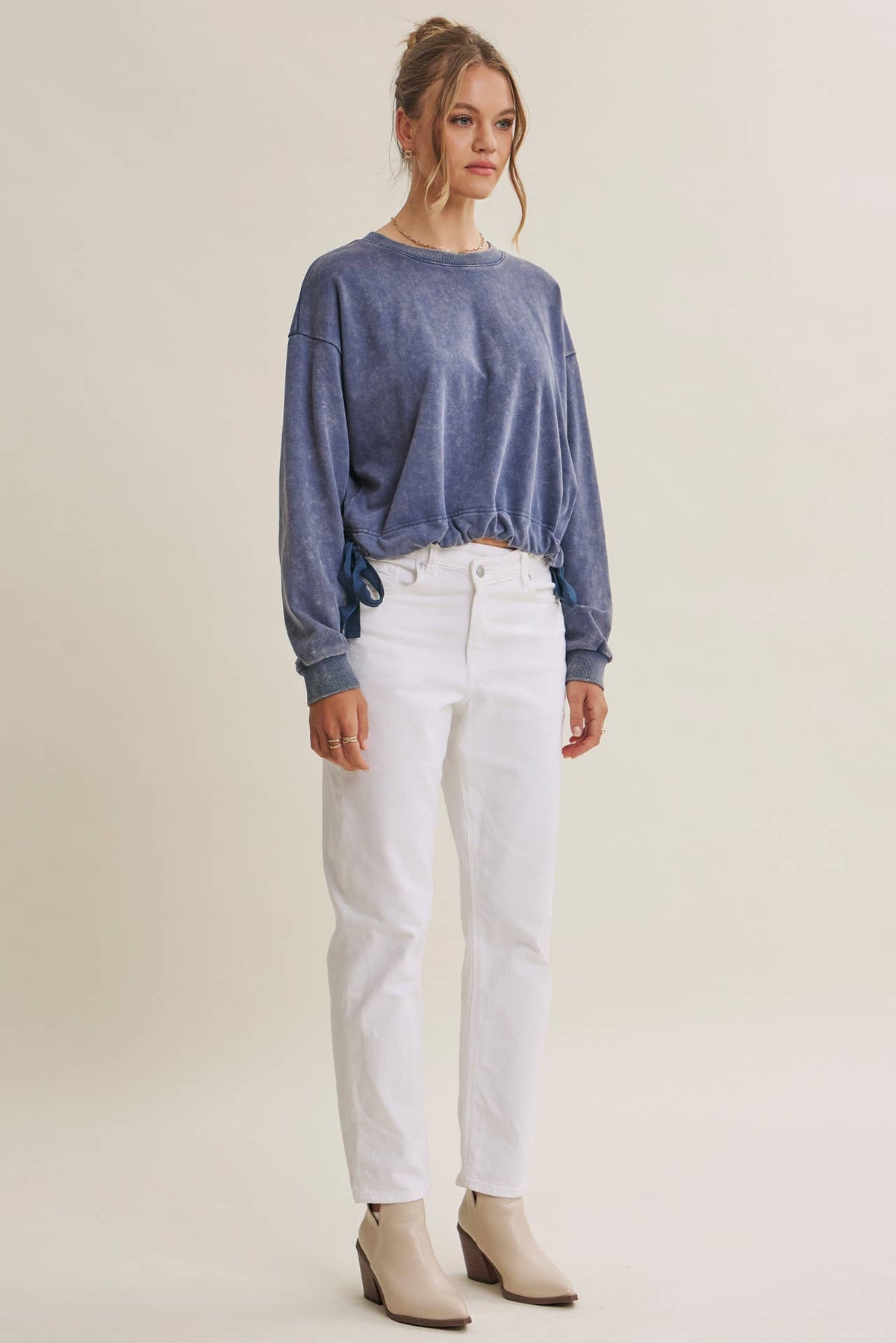 Soft Faded Mineral Wash Sweatshirt