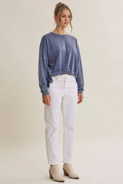 Soft Faded Mineral Wash Sweatshirt