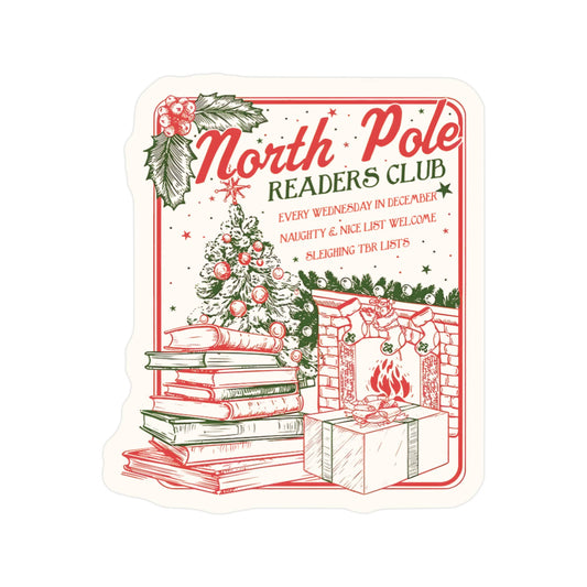 North Pole Readers Sticker