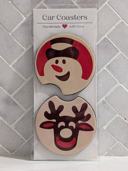 Christmas Sugar Cookie Car Coasters